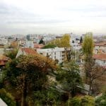 Calea Dorobantilor vazuta de pe terasa hotelului Marshall Garden din Bucuresti