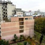 Calea Dorobantilor vazuta de pe terasa hotelului Marshall Garden din Bucuresti