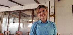 Chelnerita adorabila la restaurantul italian Da Giulio