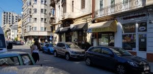 Piata Amzei, cu numeroase restaurante, cafenele si localuri boeme