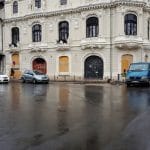 Piata Amzei la Biserica Amzei si a bistroului Galli