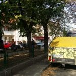 Piata Sfantul Stefan din Bucuresti, cu restaurantul Nonna Mia