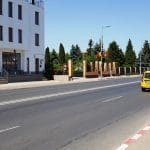 Bulevardul Pipera, in dreptul Bisericii Adormirea Maicii Domnului si al restaurantului Arabesk