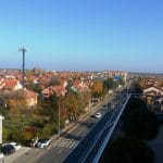 Cartierul Pipera vazut de pe terasa restaurantului Elfi Sky Bar