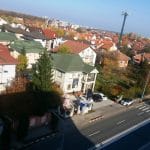 Cartierul Pipera vazut de pe terasa restaurantului Elfi Sky Bar