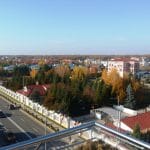 Cartierul Pipera vazut de pe terasa restaurantului Elfi Sky Bar