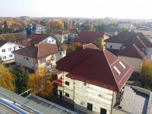 Cartierul Pipera vazut de pe terasa restaurantului Elfi Sky Bar