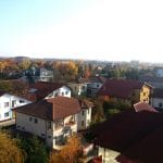 Cartierul Pipera vazut de pe terasa restaurantului Elfi Sky Bar