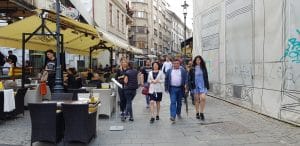 Centrul Vechi al Bucurestiului, in jurul strazii Smardan, cu restaurantul Nomad