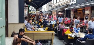 Centrul Vechi al Bucurestiului, in jurul strazii Smardan, cu restaurantul Nomad