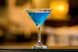 Cocktail Angelo Azzuro - Gin, cointreau, curacao