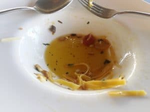 Aici au fost pastele...