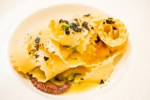 Mafaldine di napoli con Polpo costiera Amalfitana