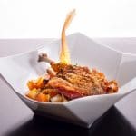 Pupla de rata confiata cu ghiveci de legume