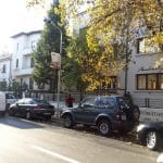 Strada Paris din Bucuresti, spre Piata Dorobantilor, in zona restaurantului Maize