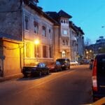 Biserica Precupetii Vechi, cu Trattoria Amore, Templul Soarelui si Moudys Kitchen in jur