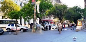 Calea Victoriei la Casa Centrala a Armatei cu Cercul Militar National