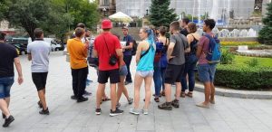 Calea Victoriei la Casa Centrala a Armatei cu Cercul Militar National