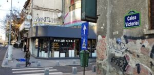 Calea Victoriei la Palatul Cantacuzino