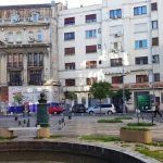 Calea Victoriei la teatrele Majestic si Constantin Tanase, cu hotelul Ramada Majestic