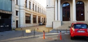 Calea Victoriei la teatrele Majestic si Constantin Tanase, cu hotelul Ramada Majestic