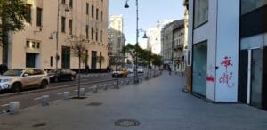 Calea Victoriei la teatrele Majestic si Constantin Tanase, cu hotelul Ramada Majestic