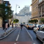Calea Victoriei la teatrele Majestic si Constantin Tanase, cu hotelul Ramada Majestic