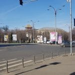 Piata Victoriei din Bucuresti, cu cafeneaua Meron