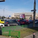 Piata Victoriei din Bucuresti, cu cafeneaua Meron