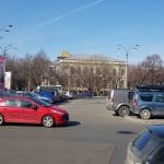 Piata Victoriei din Bucuresti, cu cafeneaua Meron
