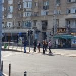 Piata Victoriei din Bucuresti, cu cafeneaua Meron
