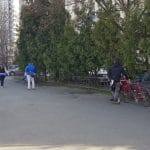 Piata Victoriei din Bucuresti, cu cafeneaua Meron