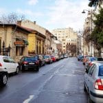 Strada Jean Louis Calderon, cu Trattoria Zucca si restaurantul Mesogios