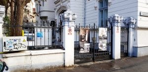 Strada Jean Louis Calderon, cu Trattoria Zucca si restaurantul Mesogios