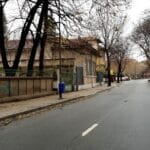 Strada Mihail Eminescu, la intersectia cu Viitorului, cu restaurantul Blue Margarita