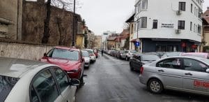 Strada Paris cu Bistro Hoinar - Mobra Shop, la Piata Victoriei in Bucuresti