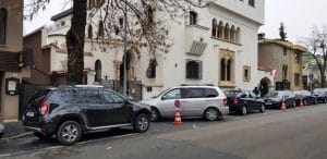 Strada Paris cu Bistro Hoinar - Mobra Shop, la Piata Victoriei in Bucuresti