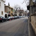 Strada Paris cu Bistro Hoinar - Mobra Shop, la Piata Victoriei in Bucuresti