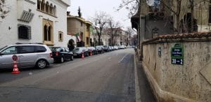 Strada Paris cu Bistro Hoinar - Mobra Shop, la Piata Victoriei in Bucuresti