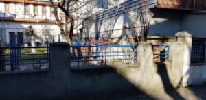 Strada Sandu Aldea, cu restaurantul libanez Coin Vert