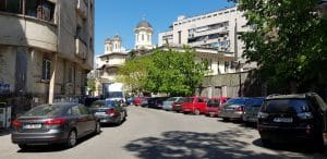 Biserica Boteanu, strazile Nicolae Golescu si Franklin, in spatele Atheneului Roman