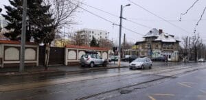 Calea Dudesti pe la restaurantul libanez Karamna