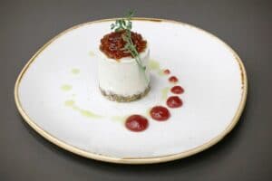 Chevrette Cheesecake la restaurantul AV8 din Piata Victoriei