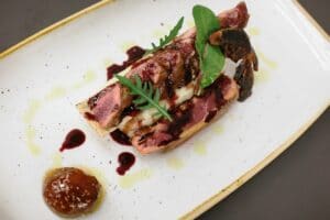Duck Breast Truffle Puree  la restaurantul AV8 din Piata Victoriei