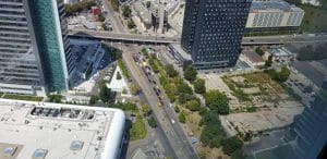 Floreasca si Pipera vazute din NOR Sky Casual Restaurant de le etajul 36