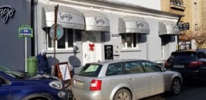 Henri Coanda si Vasile Urseanu, cu restaurantul Spago