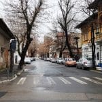 Strada Matei Voievod din Bucuresti, cu restaurantul DaDa