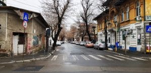 Strada Matei Voievod din Bucuresti, cu restaurantul DaDa