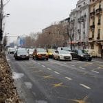 Bulevardul Magheru la Piata Romana, cu restaurantul La Placinte