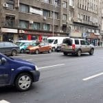 Bulevardul Magheru la Piata Romana, cu restaurantul La Placinte